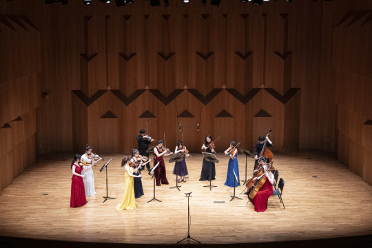 현대차 정몽구 재단이 지난달 진행한 '온드림 앙상블' 공연 모습. 현대차 정몽구 재단 제공